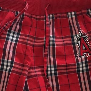 Angels baseball flannel PJ pants